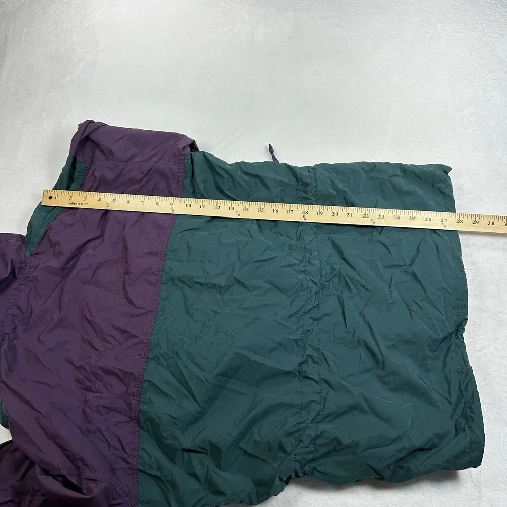 Vintage Sierra Designs Anorak Jacket Mens M Purple Teal Hooded Pullover 90s